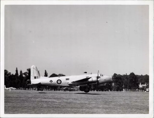 Vickers Warwick Mark V Lm833 Large Vintage Original Press Photo Raf 1