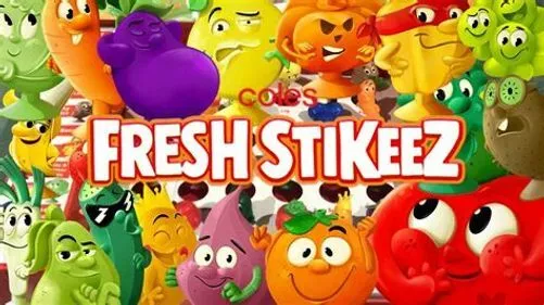 Coles Fresh Stickeez Stikeez Series 1 & 2 FINISH YOUR SET - Combined Postage!