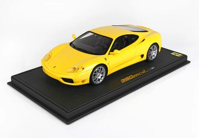 1:18 BBR Ferrari 360 Modena 1999 Giallo Modena With Showcase P18205D-VET