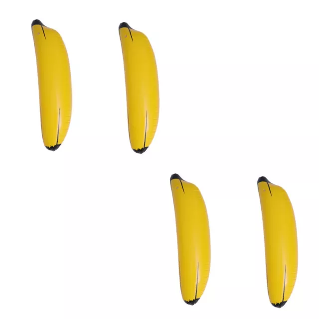4 Pcs Aufblasbare Banane PVC Kind Obstdekor Kinder