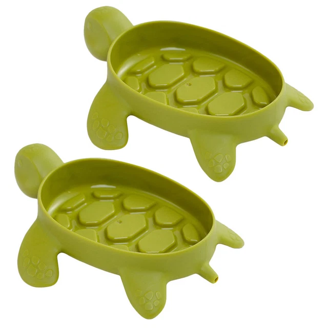2 pz vassoio sapone per tartarughe carino drenante sapone per piatti supporto sapone barra supporto sapone per Ki