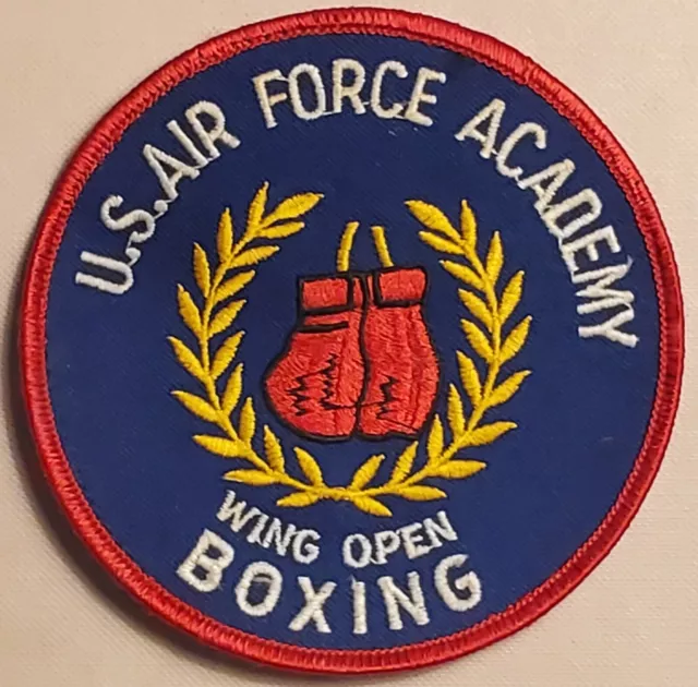 USAF US Air Force Academy USAFA WING OPEN BOXING PATCH COLOR DRESS MILITARY VTG