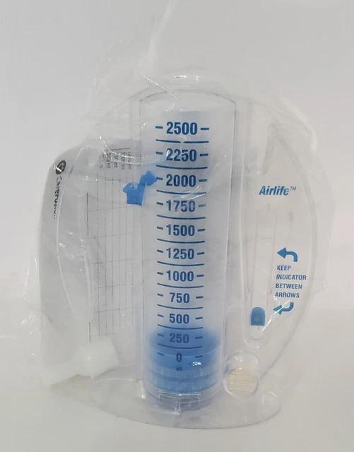 AIRLIFE VOLUMETRIC INCENTIVE Spirometer with OneWay Valve 2500 mL EUR