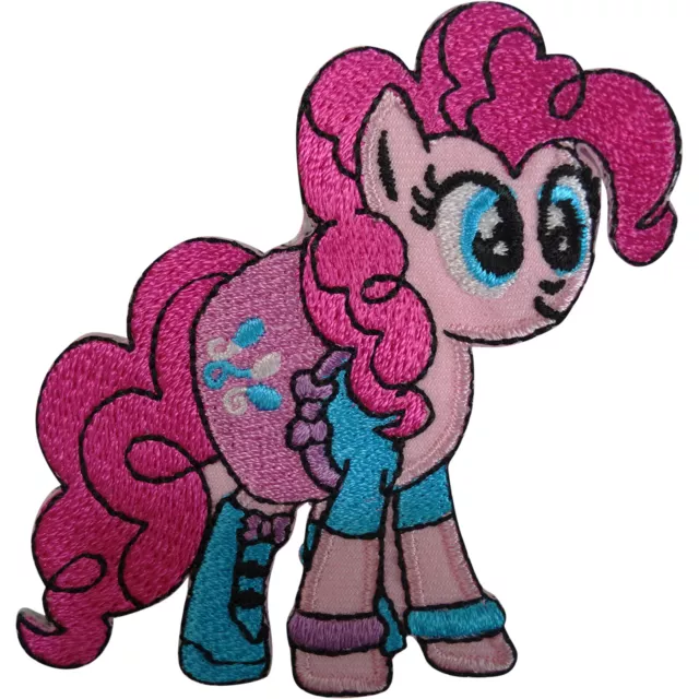 My Little Pony Pinkie Pie Patch Embroidered Badge Iron Sew On T Shirt Bag Jeans