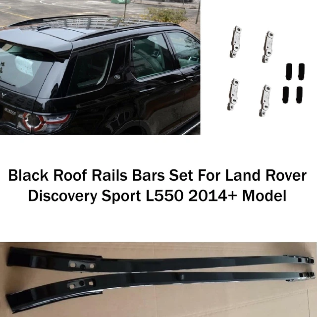 LAND ROVER DISCOVERY Sport L550 New Black Roof Rails Bars Set (2014