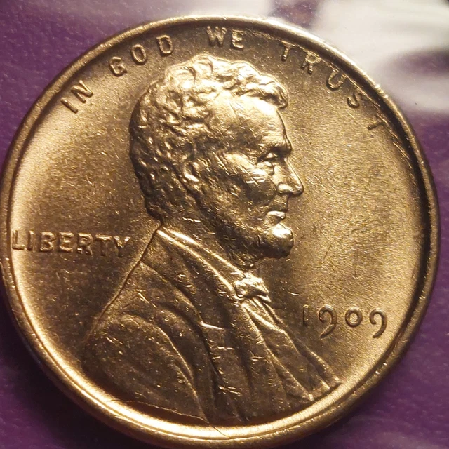 1909-P Vdb Lincoln Cent . Choice Ms/ Bu. Gem .Red. High Rating