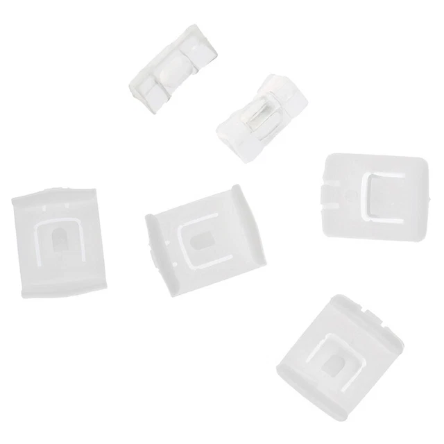 6pcs siut Seat buckle Clip Runner Guide 435881203A C10 For GOLF MK1 MK2 MK3:.CF