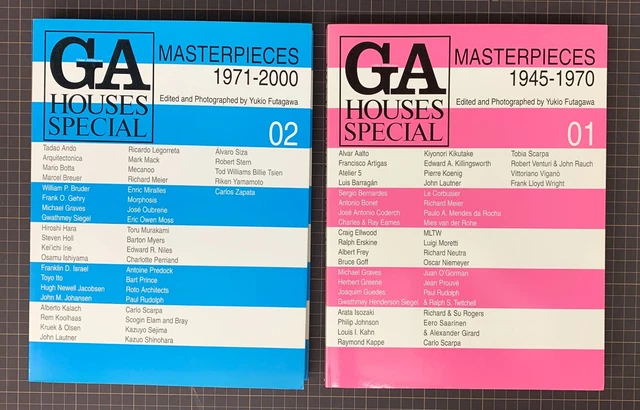 GA HOUSES SPECIAL 01 & 02 Set MASTERPIECES 1945-1970 1970