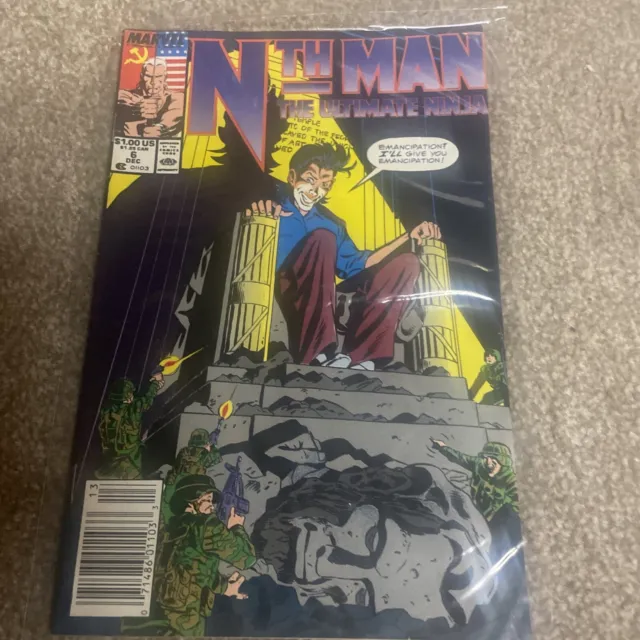 Nth Man the Ultimate Ninja #6 December 1989 Marvel Comics Bagged & Boarded NM