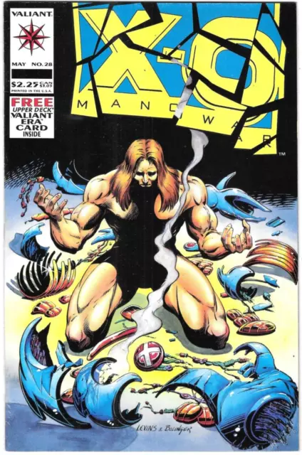 X-O Manowar Comic 28 Cover A First Print 1994 Jorge Gonzalez Rik Levins Valiant