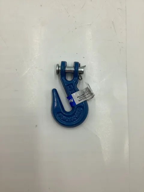 (QTY 3) NEW National Hardware N177-212 CLEVIS HOOK 3240 1/4" GRADE 43 Blue
