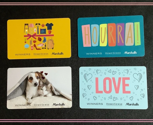 🇨🇦 CANADA 🇨🇦 Winners / Homesense / Marshalls Gift Card ( 4 Cards ) New