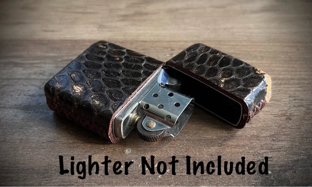 Snake Skin Case for Zippo Lighter Standard Size (Made in USA 🇺🇸)