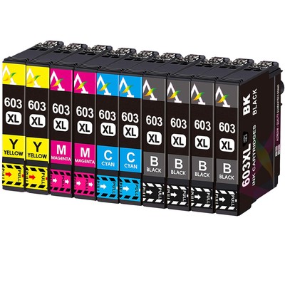 Compatible 603XL Ink Cartridges for Epson 603 Ink WF-2810 dwf WF-2830 WF-2835dwf