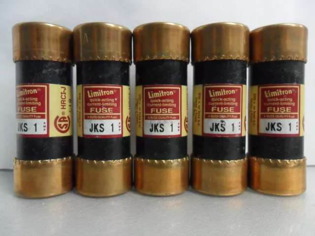 New Lot Bussmann Limitron JKS 1 Amp Fuse Class J 600 VAC