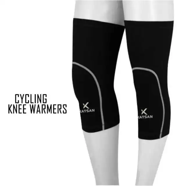 Mens Cycling Knee Warmer Thermal Winter Running Cycle Knee Warmers Size S To XXL