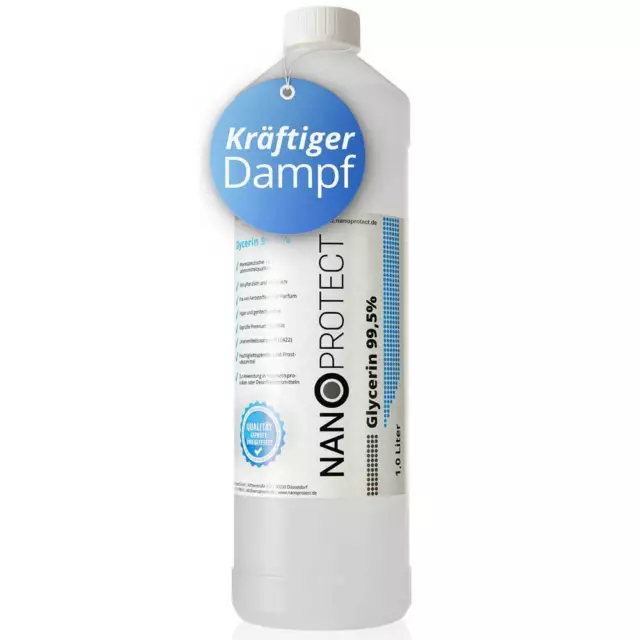 Glycerin 99,5% | 1L | Glyzerin Pharma- und Lebensmittelqualität E422 | liquid