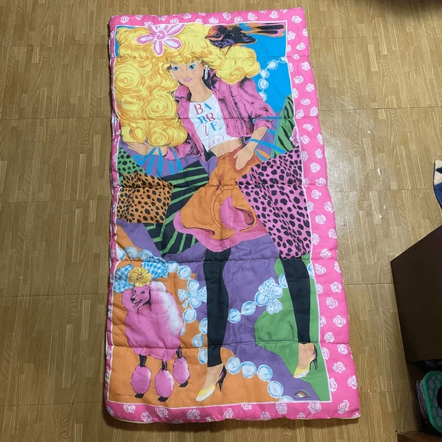Vintage Barbie doll sleeping bag kids children 1989