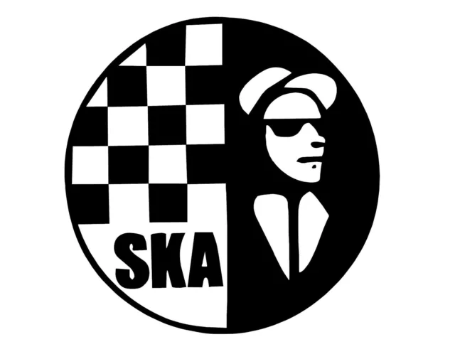 SKA 2 Tone logo IV Vespa Decal Vinyl Sticker Car Laptop Glass Wall Van