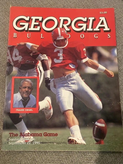 GEORGIA Bulldogs Vs ALABAMA PROGRAM Football JOHN KASAY Vintage Dawgs UGA
