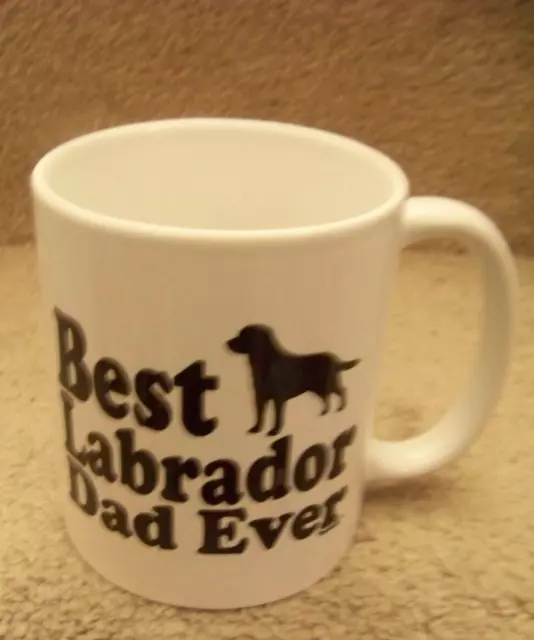 Best Labrador Dad Ever ceramic mug dog lab retriever coffee cup