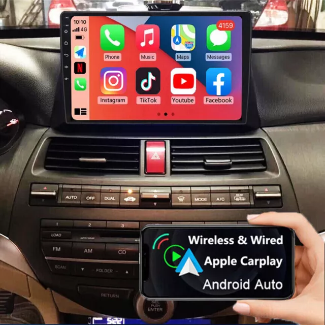 Android auto Apple Carplay For HONDA ACCORD 08-13 Car Stereo Radio GPS Navi WIFI