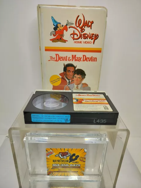 The Devil and Max Devlin White Clam Shell Disney ~ BETA MAX TAPE NOT VHS *RARE*