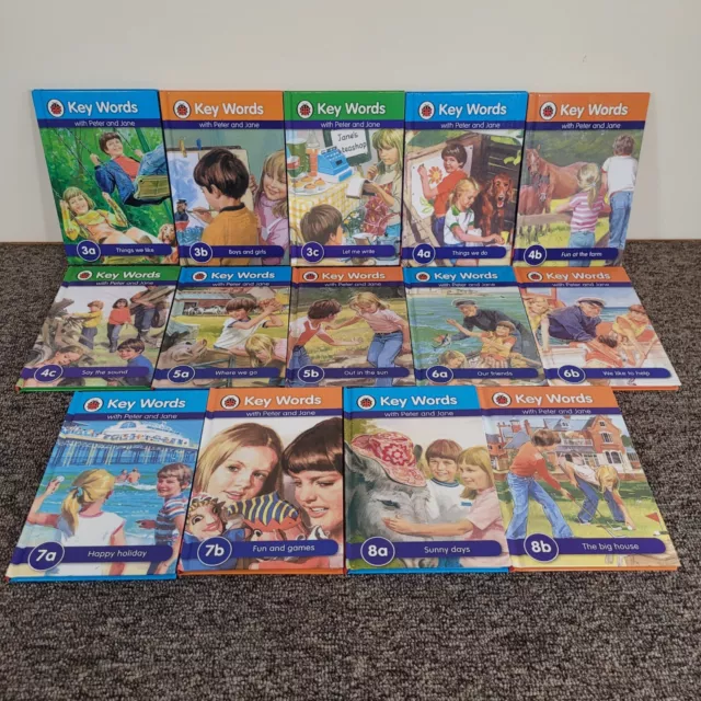 Key Words With Peter And Jane Ladybird Book Bundle Levels 3-8