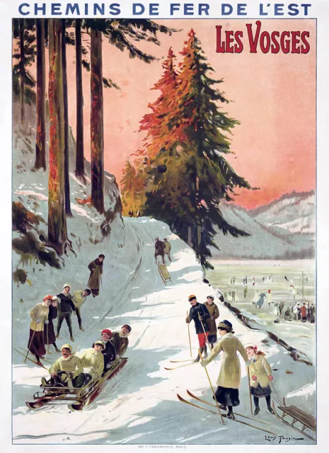 Affiche chemin de fer Est - Les Vosges