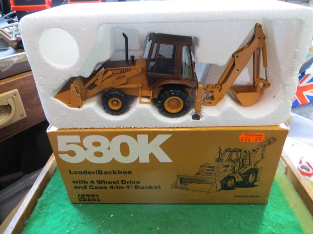 CONRAD CASE 580K Loader Backhoe #2935 1/35 Scale Mib Made In W-Germany ...