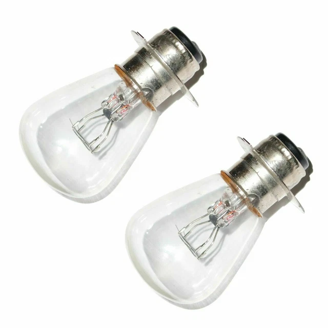Phare de phare de moto 12V 35/35W P15d.25-3 Ampoule de cosse de type 3 2 unités