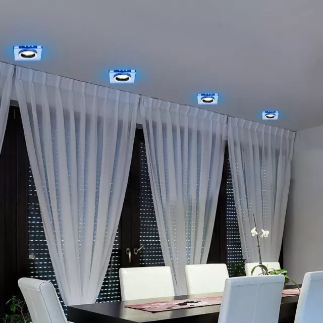 8er Set LED Decken EInbau Strahler Leuchten Wohn Arbeits Zimmer