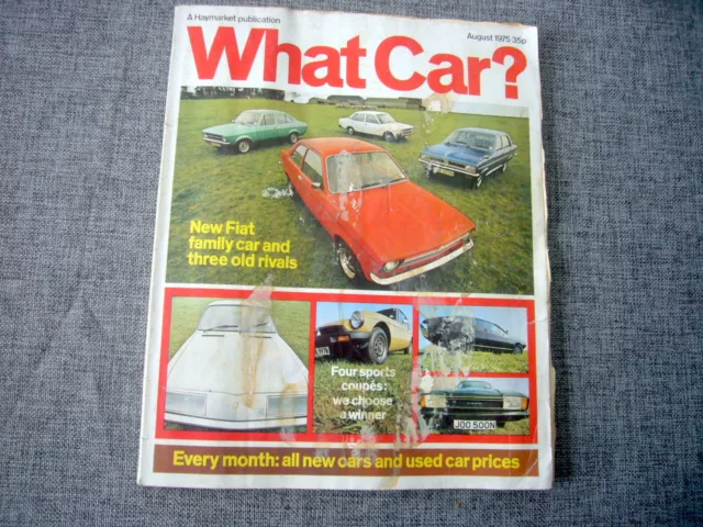 What Car? magazine, August 1975, rare, good original condition