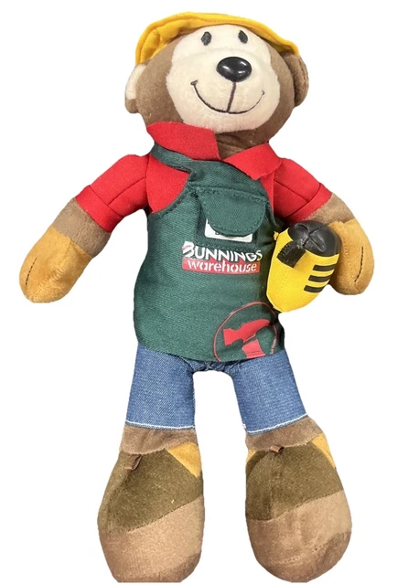 BUNNINGS BRIAN BEAR Warehouse Tradie Collectable Plush Toy