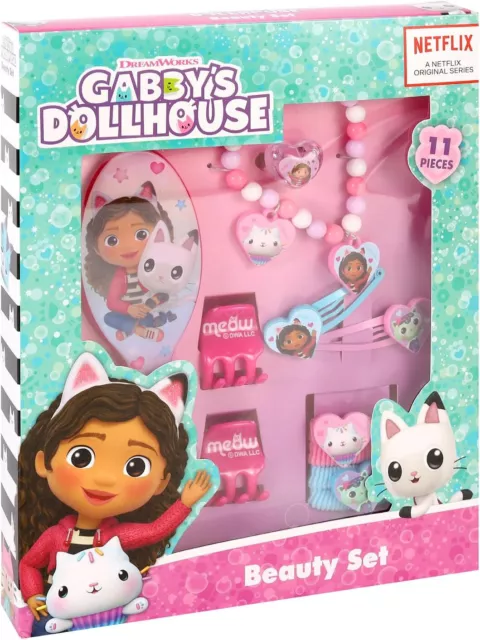 Gabby's Dollhouse 11 Piece Beauty Jewellery Fashion & Hair Accessories Set