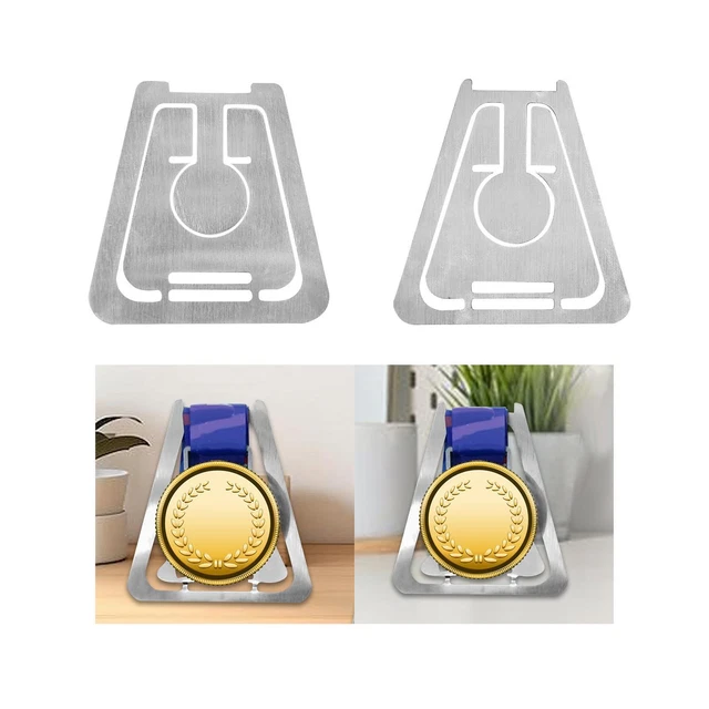 Armadietto Per Medaglie In Legno Wanlian - Vetrina Con Plexiglas, Per 3 Medaglie, Dimensioni 32,5x23,8x3 Cm