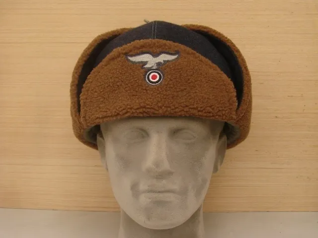 WWII German Luftwaffe Winter  Cotton-Padded  Hat reproduction