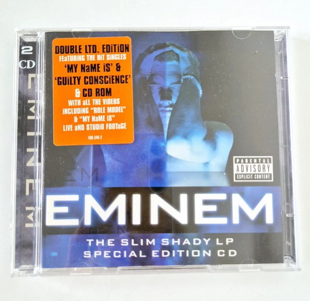 EMINEM THE SLIM SHADY LP - Special Edition 2CD + VIDEO 1999 w/sticker