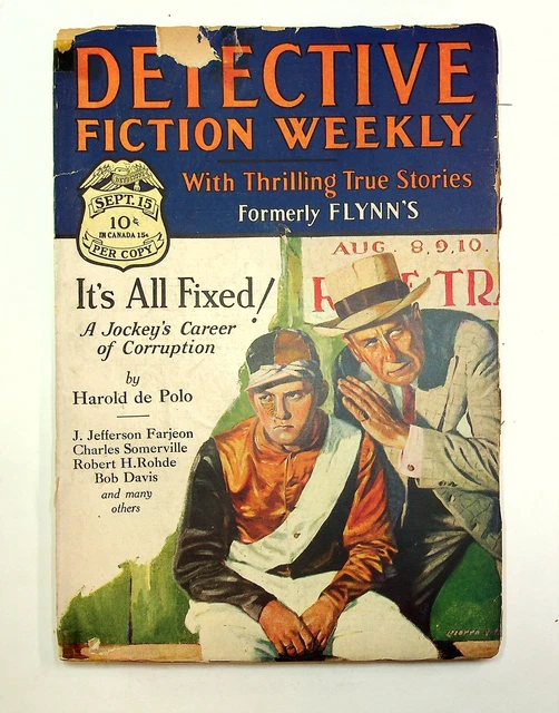 Detective Fiction Weekly Pulp Sep 15 1928 Vol. 35 #5 GD/VG 3.0