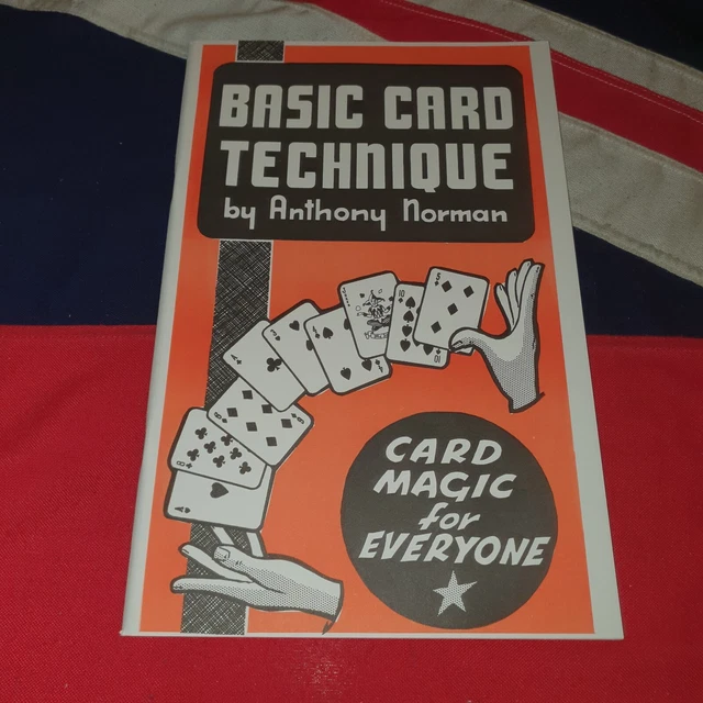 VINTAGE SUPREME STAGE MAGIC TRICKS BOOKS Basic Card Technique by