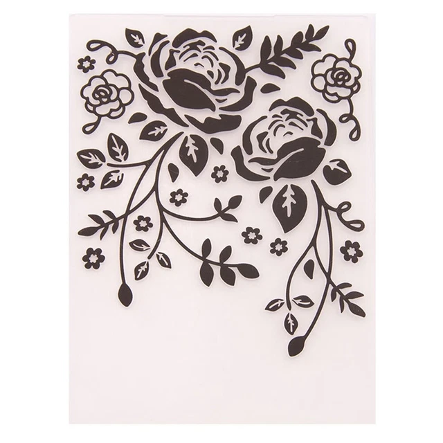 Lot De 10 Pochoirs à Gaufrer Pour Scrapbooking - Modèles Fleur, Motifs - Compatibles Machines à Gaufrer