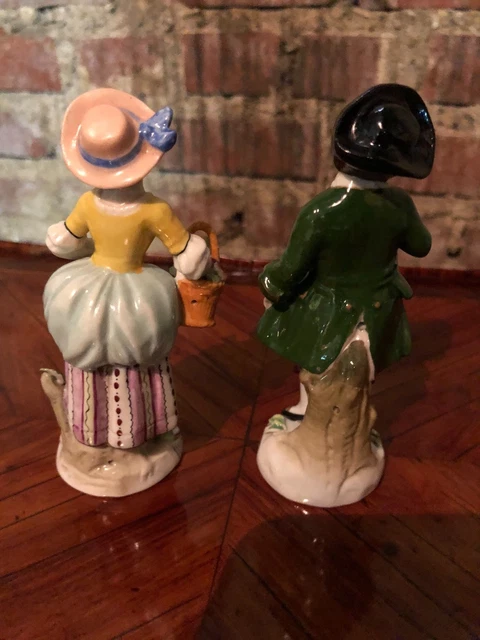 Figurines / personnages (la paire) en porcelaine de Sitzendorf (Allemagne Est) 1 5