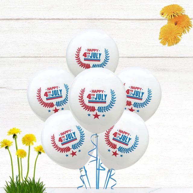 50 pz palloncini da festa patriottici 4 luglio palloncino stampa bicolore