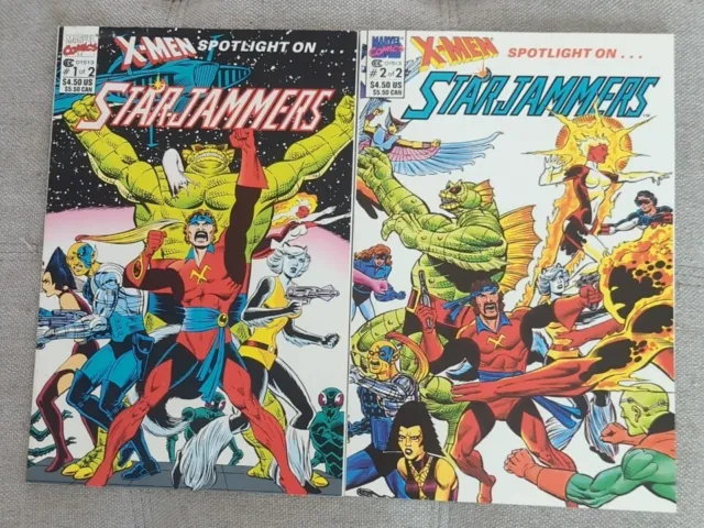 X-Men Spotlight On Starjammers #1-2 Prestige Format Full Set! Dave Cockrum Art!