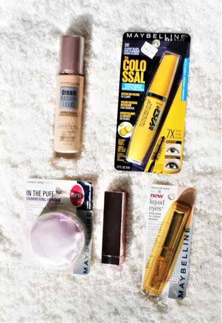 Lot Maybelline Makeup 5 Pieces Full Size as Shown New