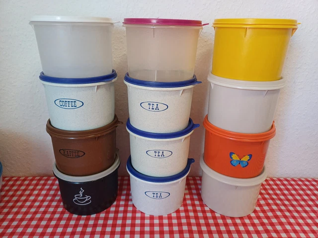 Tupperware Dose Rund TUPPERWARE * KAFFEEDOSE Teedose * Container * Vorratsdose * Vintage ...