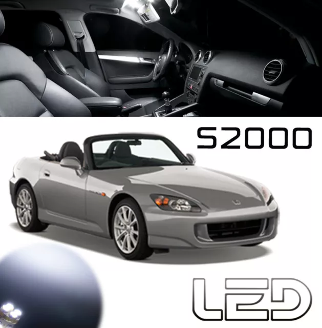 Pour Honda S2000 Kit 3 Ampoules LED Blanc éclairage intérieur Plafonnier Coffre