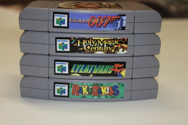 PAL NINTENDO N64 PAL Cartridge Spine Top End Labels ALL PAL GAME pal-nintendo-n64-pal-cartridge-spine-top-end-labels-all-pal-game