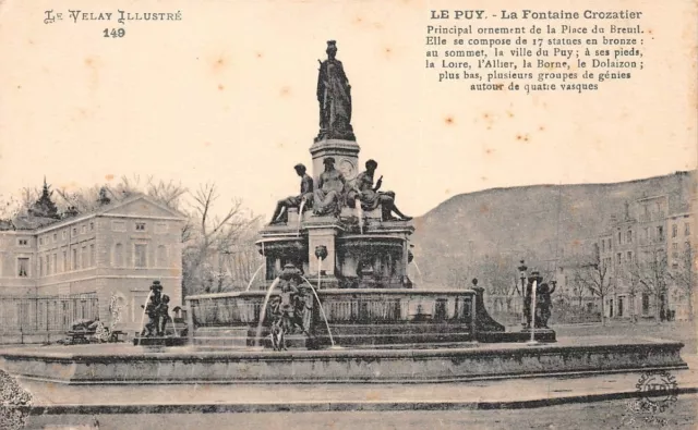 LE PUY - Fontaine Crozatier Place du Breuil - le Velay illustré