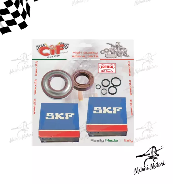 kit revisione albero motore cuscinetti skf paraoli corteco viton specifico ve...